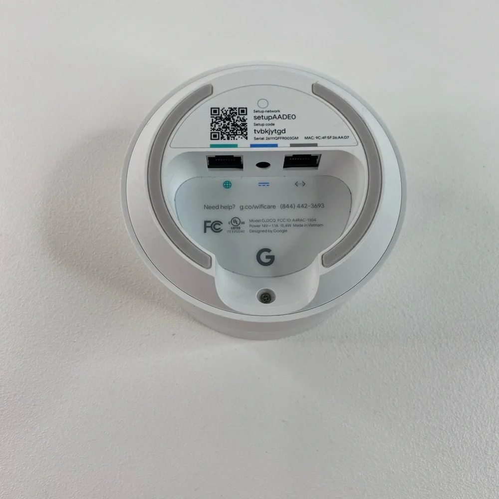Google WIFI Access Point Router GJ2CQ Google Mesh w/ Power Cord